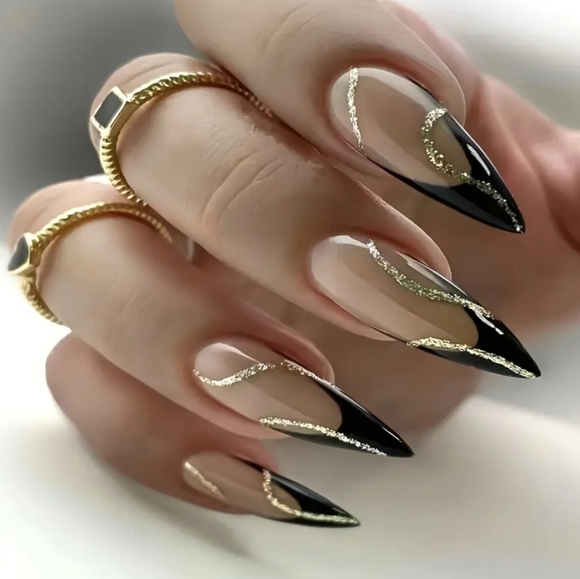 24 Pieces Fake Press On Nails - Picture 1 of 5